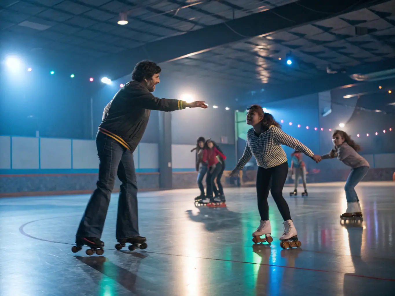 Athletes engaged in competitive roller sports training at ROLLER SPORTS TROYES, with coaches providing expert guidance and support to enhance their skills and performance.